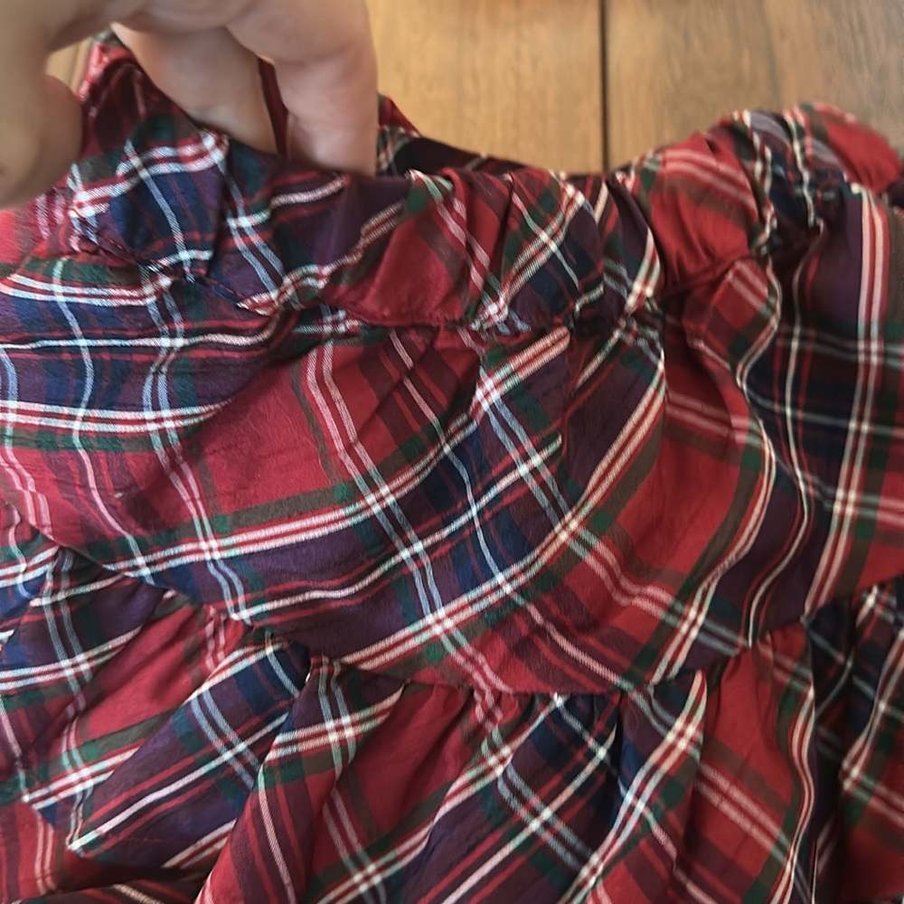 Gymboree Red Plaid Ruffle Mini Skirt - Picture 6 of 7